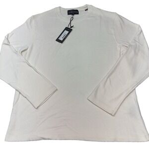 Slate & Stone crewneck long sleeve off white Lg NWT